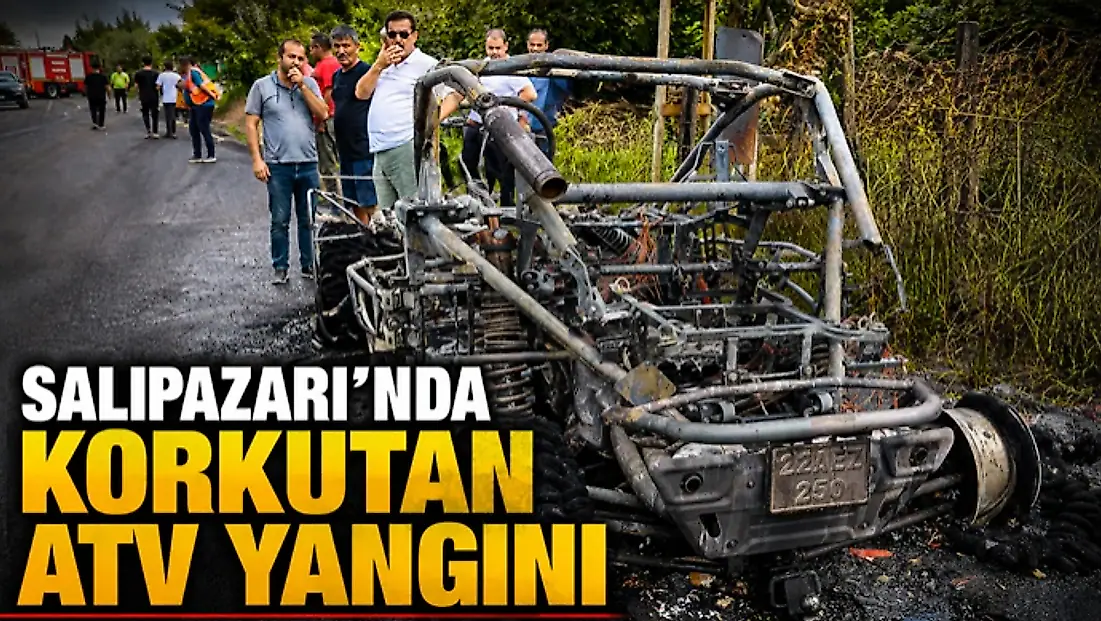 Salıpazarı’nda Seyir Halindeki Atv Alev Aldı