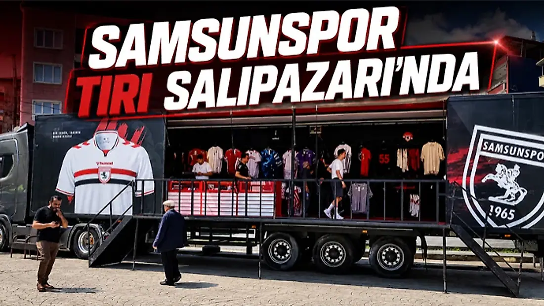 Samsunspor Tırı Salıpazarı’nda Taraftarlarla Buluştu