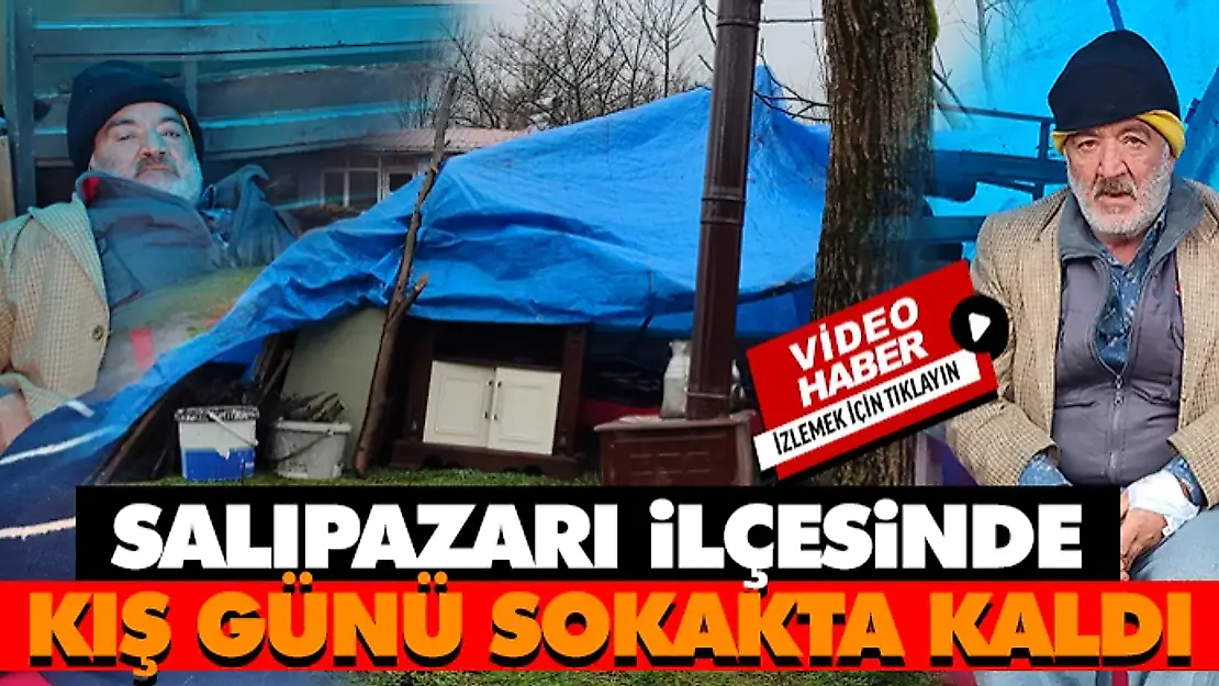 Salıpazarı İlçesinde Kış Günü Sokakta Kaldı