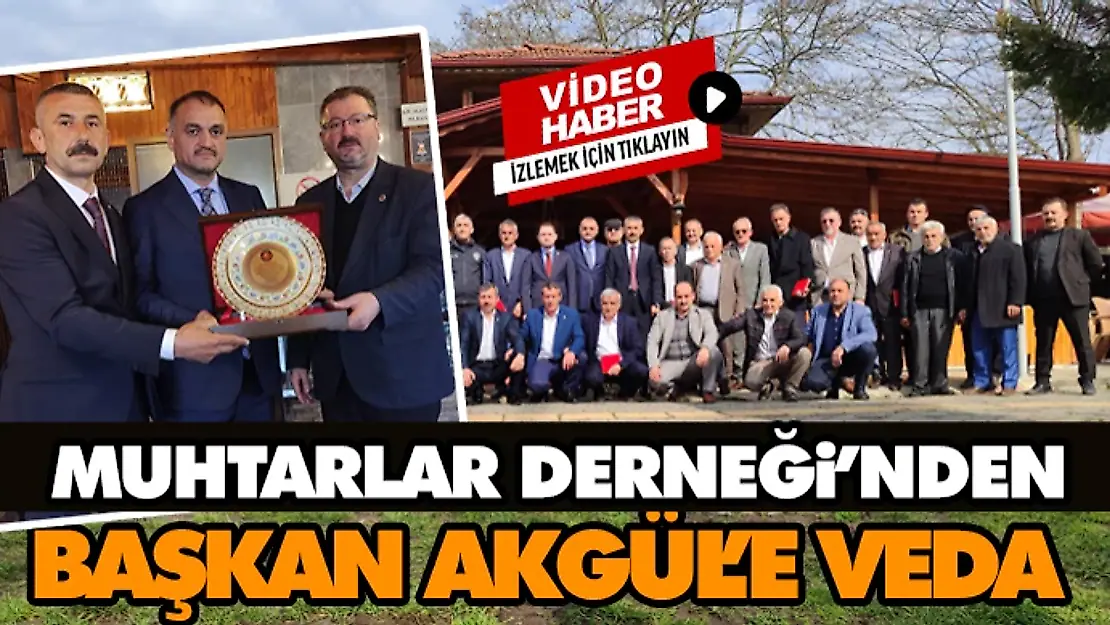 Salıpazarı Muhtarlar Derneği'nden Başkan Akgül'e veda