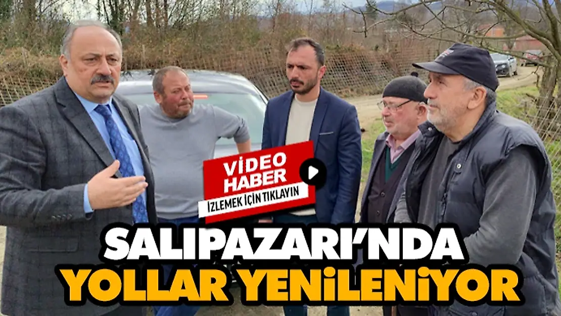 Salıpazarı'nda Yollar Yenileniyor