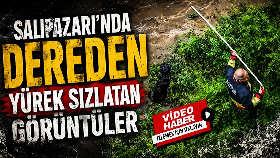 Salıpazarı'nda Dereden Yürek Sızlatan Görüntüler