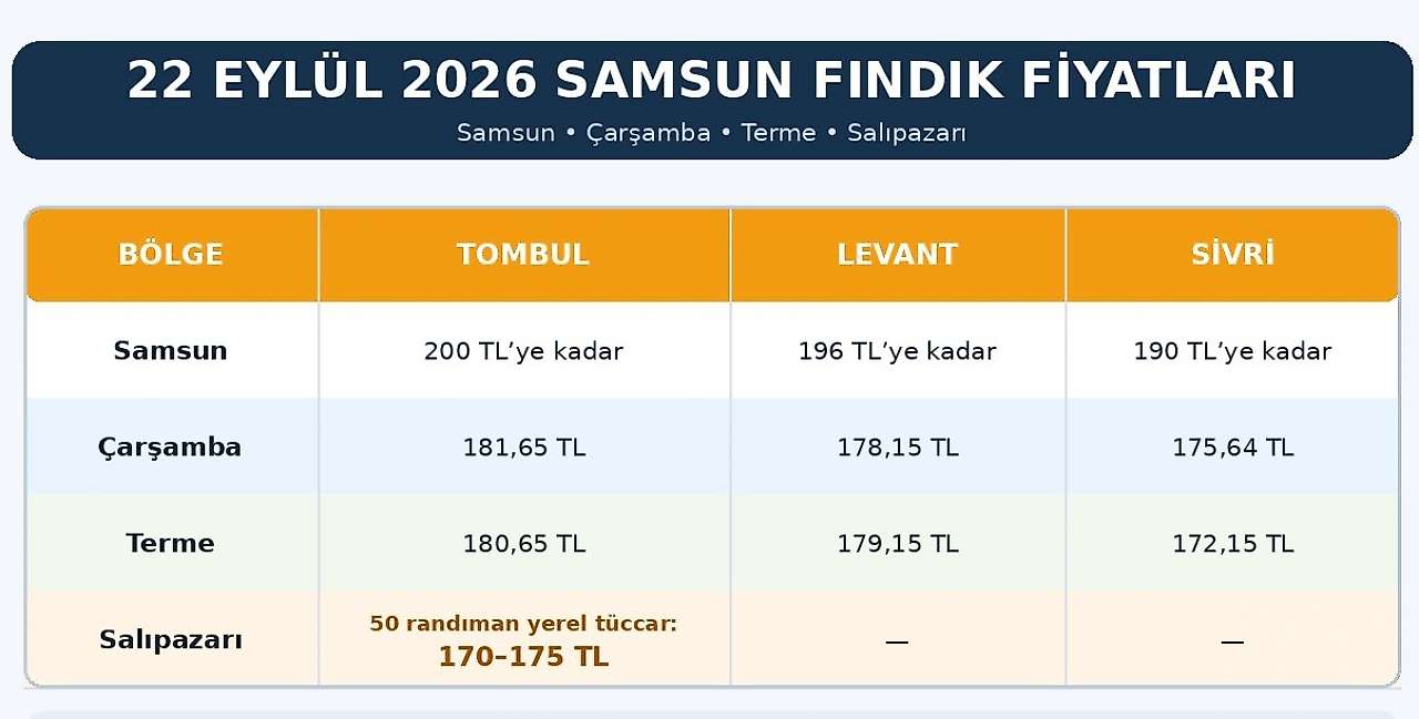 Üreticinin Gözü Fiyatlarda! Samsun'da Fındık Kaç TL Oldu?