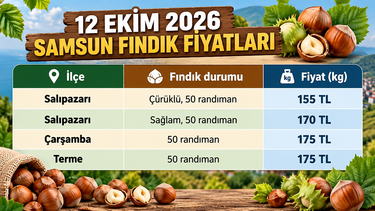 Samsun'da fındık fiyatları yerinde sayıyor! İlçe ilçe fiyatlar
