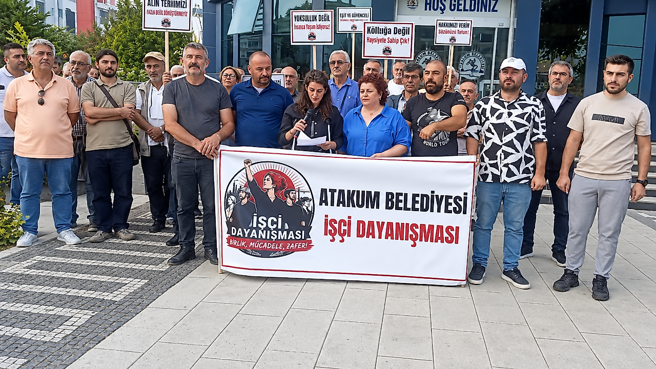 Atakum'da işçilerin maaş nöbeti sürüyor: Açlık grevi gündemde