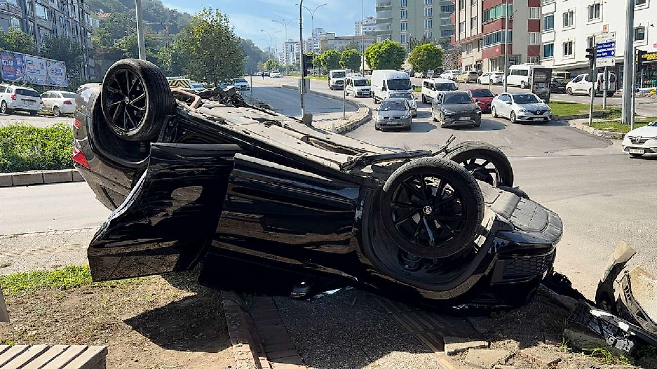 Samsun Kaza! Cip Devrildi, 1 Kişi Yaralı