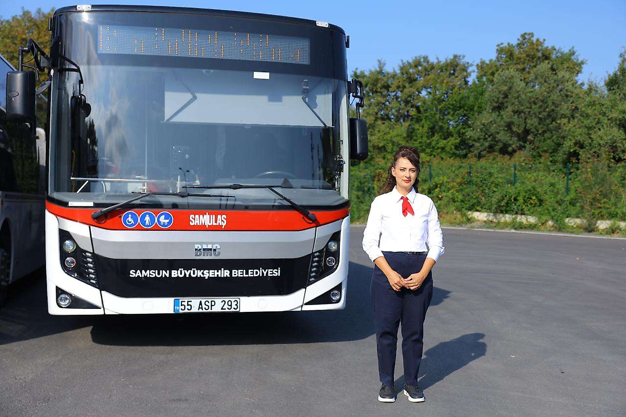 Samsun'da Direksiyon Başında 19 Kadın Şoför