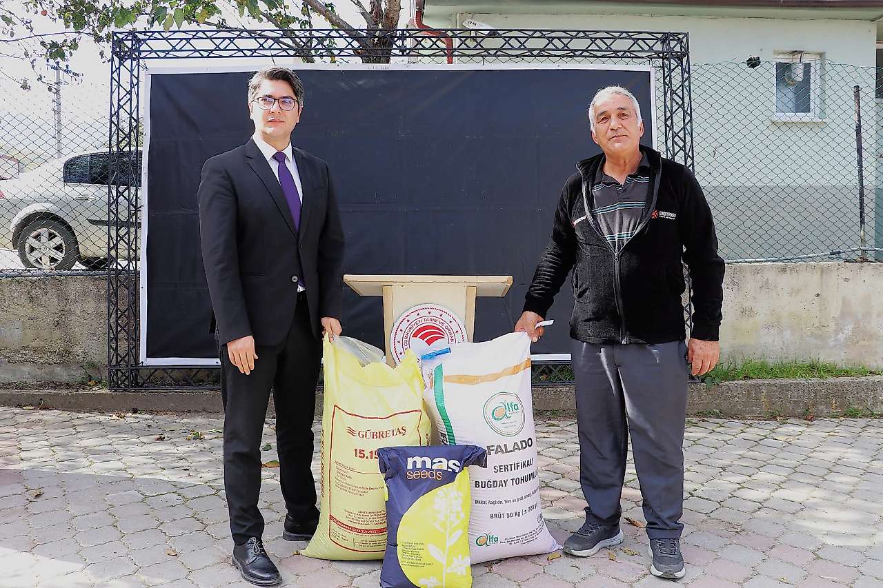 Samsun'da 1.757 çiftçiye tohum ve gübre desteği sağlandı