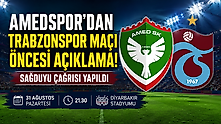 Amedspor'dan Trabzonspor maçı öncesi sağduyu çağrısı