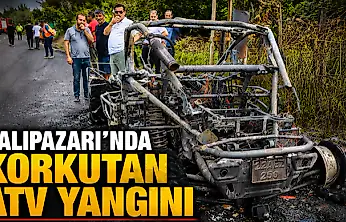 Salıpazarı'nda Seyir Halindeki Atv Alev Aldı