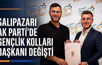 Salıpazarı AK Parti'de Gençlik Kolları Başkanı Değişti