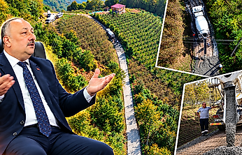 Salıpazarı'nda Hizmet Engel Tanımıyor: Yollar Betonlanıyor