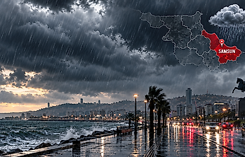 Samsun'da 29 Ekim Hava Durumu: 17 İlçeye Yağmur Uyarısı!