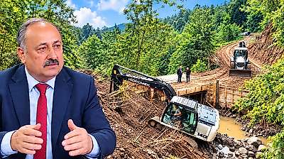 Salıpazarı Belediyesi Dere Geçişini Güvenli Hale Getirdi