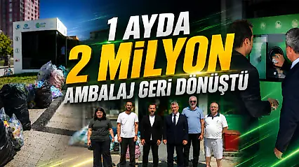 1 Ayda 2 Milyon Ambalaj Geri Dönüştü