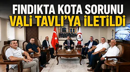Fındıkta Kota Sorunu Vali Tavlı'ya İletildi