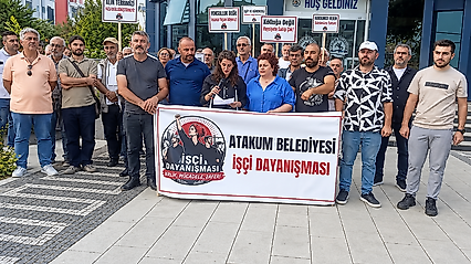 Atakum'da işçilerin maaş nöbeti sürüyor: Açlık grevi gündemde
