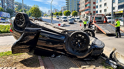 Samsun'da Kaza! Cip Devrildi, 1 Kişi Yaralı