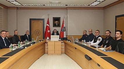 Samsunspor-Amed SK Maçı Öncesi Valilikte Güvenlik Toplantısı