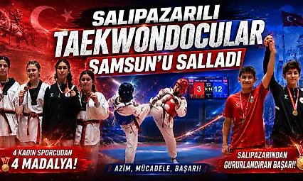 Salıpazarılı Taekwondocular Samsun'u Salladı