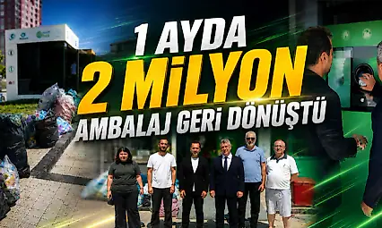 1 Ayda 2 Milyon Ambalaj Geri Dönüştü