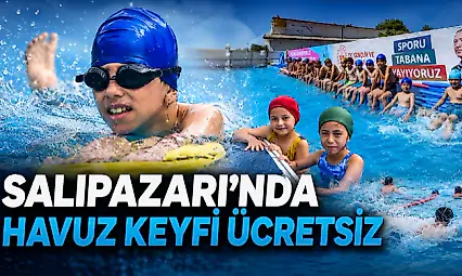 Salıpazarı'nda Havuz Keyfi Ücretsiz