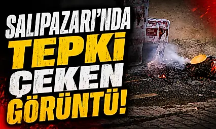 Salıpazarı'nda Tepki Çeken Görüntü