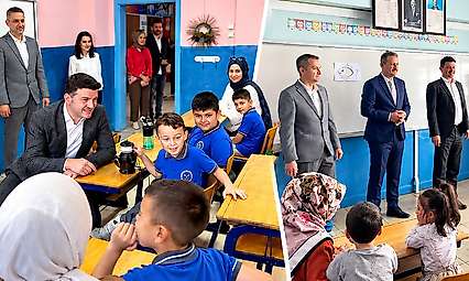 Salıpazarı'nda Öğrencilerin İlk Gününe Protokol Eşlik Etti