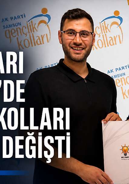 Salıpazarı AK Parti'de Gençlik Kolları Başkanı Değişti