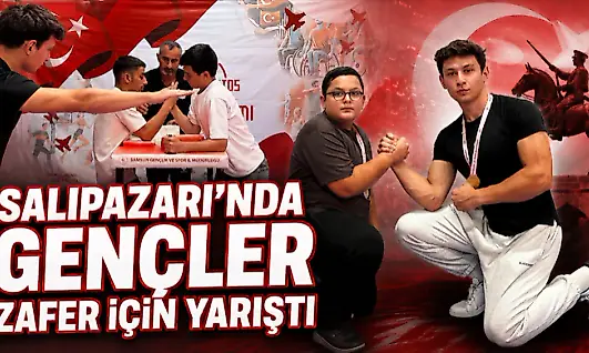 Salıpazarı'nda Gençler Zafer İçin Yarıştı