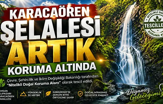  Karacaören Şelalesi Artık Koruma Altında