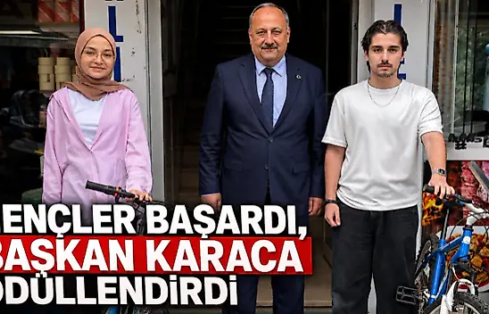 Gençler Başardı, Başkan Karaca Ödüllendirdi