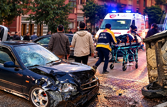 İki Otomobil Çarpıştı! 4 Kişi Yaralandı