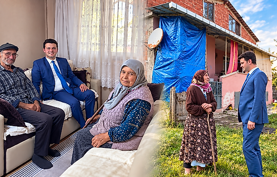 Kaymakam İbrahim Cesur Yaşlıların Hayır Duasını Aldı