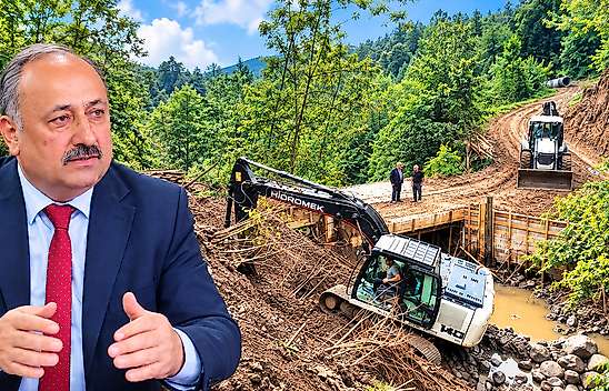 Salıpazarı Belediyesi Dere Geçişini Güvenli Hale Getirdi