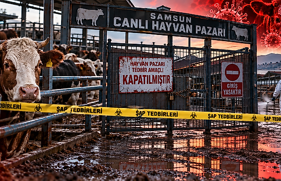 Samsun'da Canlı Hayvan Pazarına Şap Engeli! Kapılar Kapatıldı