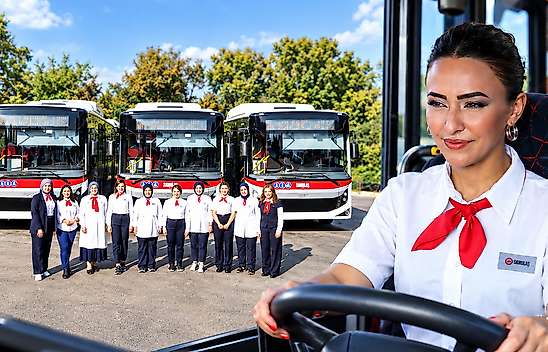 Samsun'da Direksiyon Başında 19 Kadın Şoför