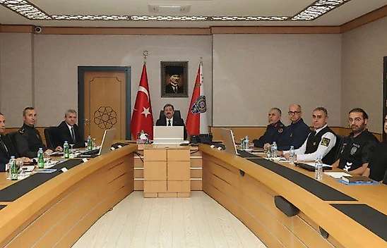 Samsunspor-Amed SK Maçı Öncesi Valilikte Güvenlik Toplantısı