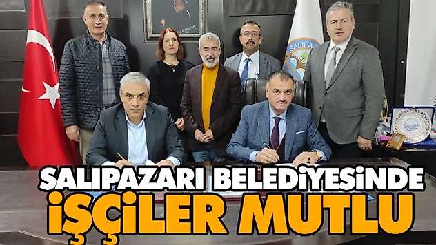 Salıpazarı Belediyesinde İşçiler Mutlu