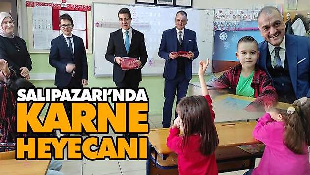 Salıpazarı'nda Karne Heyecanı