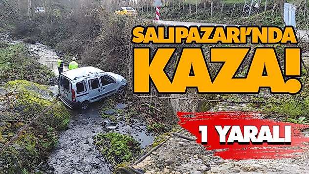 Salıpazarı'nda Kaza! 1 Yaralı
