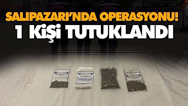Salıpazarı'nda Uyuşturucu Operasyonu! 1 Kişi Tutuklandı