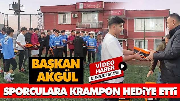 Sporculara Krampon Hediye Etti