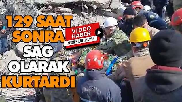 129 Saat Sonra Sağ Olarak Kurtardı