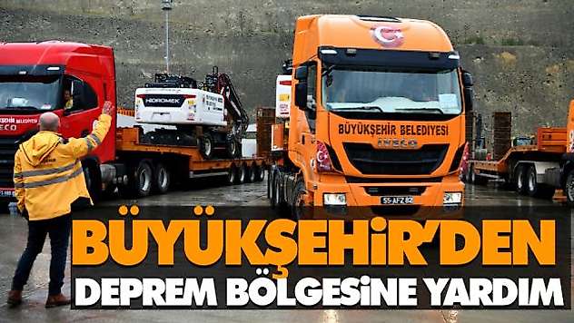 Büyükşehir'den Deprem Bölgesine Yardım