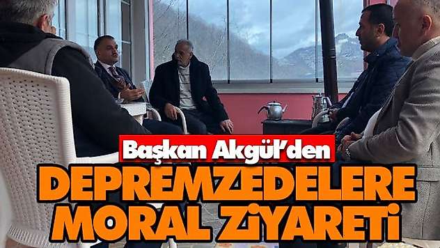 Depremzedelere Moral Ziyareti