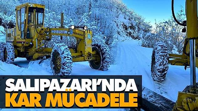 Salıpazarı'nda Kar Mücadele