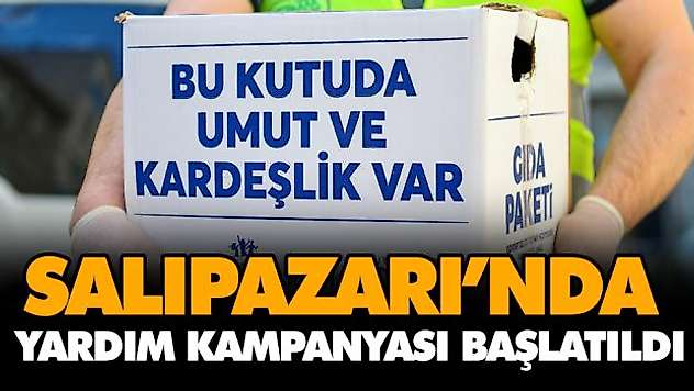 Salıpazarı'nda Yardım Kampanyası Başlatıldı
