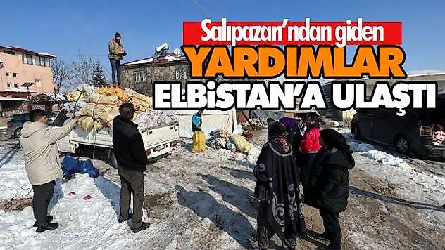Yardımlar Elbistan'a Ulaştı