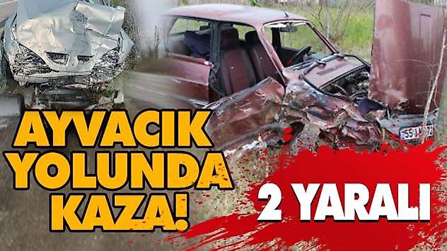 Ayvacık Yolunda Kaza! 3 Yaralı